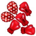 thumbnail image 3 of KAKOWELY 6 guantes de boxeo inflables con forma de saco de arena y globos para fiestas de lucha libre, decoraciones de cumpleaños para niños, regalos de fiesta con temática deportiva., 3 of 4