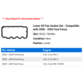 thumbnail image 2 of Lower Pan Gasket Set - Compatible with 2000 - 2004 Ford Focus 2001 2002 2003, 2 of 2