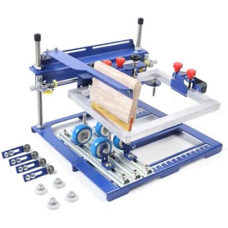 Curved Screen Printing Machine, Manual Cylinder Press Curved Screen Printer fit for Bottle Tube Pen Rod, for Cylindrical & Conical Products with a Diameter of Less Than 170 mm