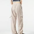 thumbnail image 5 of CYiJun Cargo Pants for Women High Waisted Comfy Baggy Wide Leg Work Casual Pants, 5 of 7