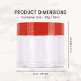 thumbnail image 4 of Beauticom 3 Pieces 30G/30ML(1 Oz) Round Clear Plastic Container Jars with Flat Top Lid - 3 Jars, 4 of 7