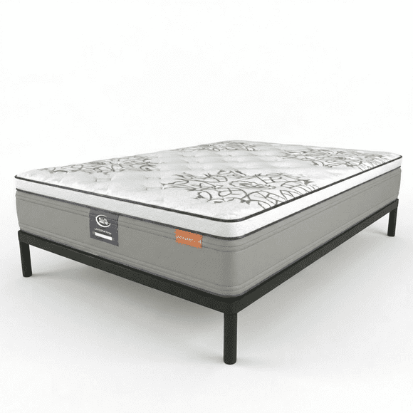 Colchon Matrimonial Serta Pocket Sheep + Box Matrimonial Premium Metal