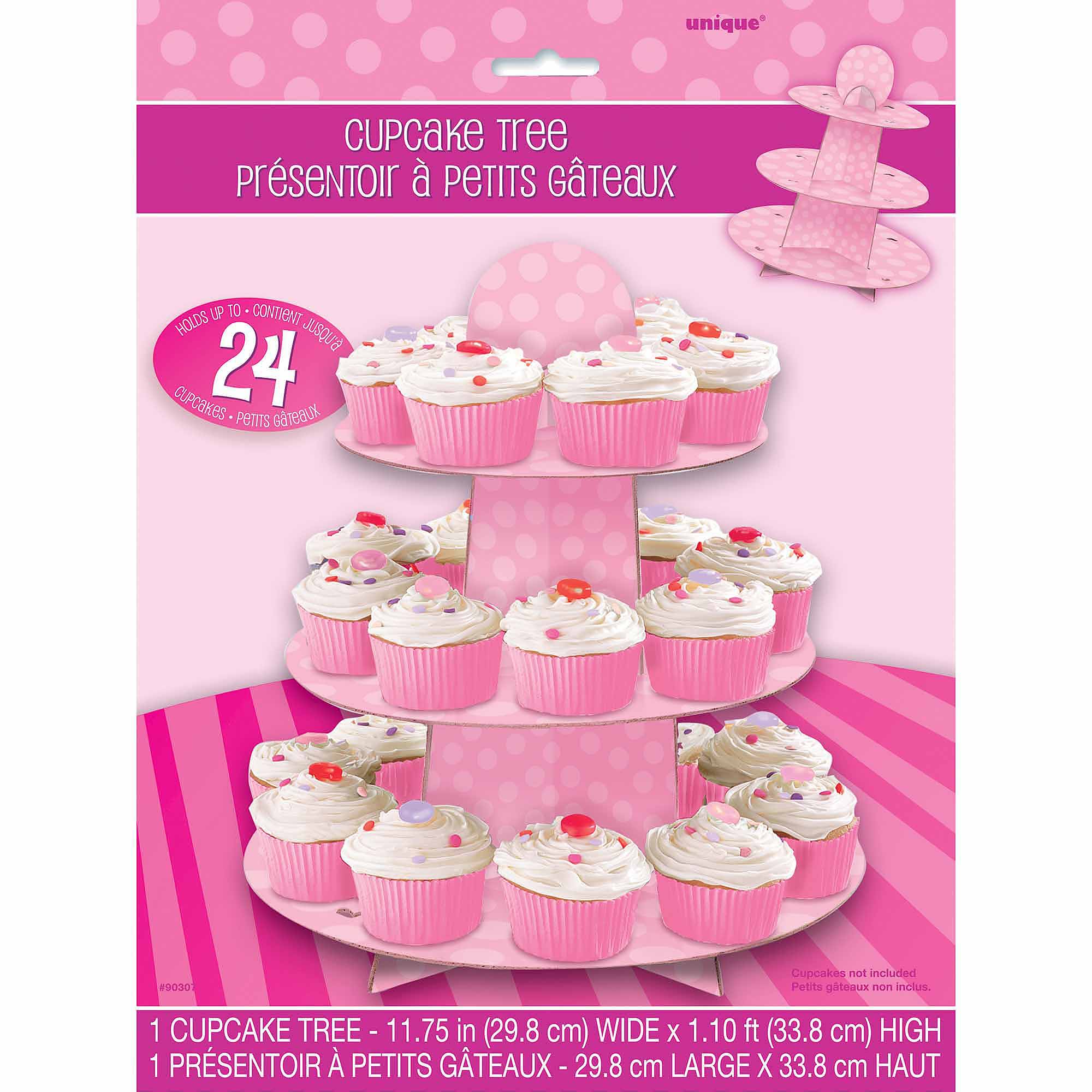 Pink Cardboard Cupcake Stand, 1.1ft x 11.75in - image 2 of 3