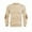 Khaki, variant on Mens Long Sleeve Shirts Casual Oversized Crew Neck Shirt Top Lightweight Pullover Sweatshirts with Elbow Patches Khaki M