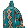 thumbnail image 5 of Wrangler Crossbody Sling Bags for Women Cross Body Purse with Detachable Strap, Drak Turquoise, 5 of 7