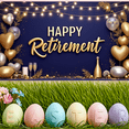 thumbnail image 5 of Decorative Design Happy Retirement Banner Colorful Balloons Stars for Retirement Celebration Party Background Indoor Decor, 5 of 7