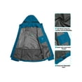 thumbnail image 5 of Little Donkey Andy Men's Waterproof Rain Jacket Outdoor Lightweight Hooded Raincoat for Hiking Golf Travel Fishing Blue S, 5 of 6