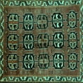 thumbnail image 1 of Ahgly Company Indoor Square Persian Turquoise Blue Traditional Area Rugs, 7' Square, 1 of 4