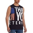 thumbnail image 2 of Balery Veterans Day2 Camisetas sin mangas para hombre, absorbe la humedad y protege contra el mal olor.-Medium, 2 of 7