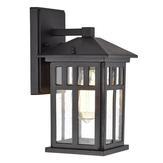 12 Po Jesse Transitional 1 Applique Murale Extérieure Légère&44; Noir Texturé