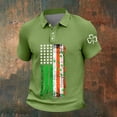 thumbnail image 2 of Cavosen St Patrick's Womens Button down Shirt Funny Green Short Sleeve Lapel Sweatshirt Soft Party Graphic Blouse Summer Trendy Stylish Tee Tops, 2 of 5