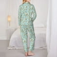 thumbnail image 6 of Wukai Cute Honeybees Print Women's Pajama Set - Soft Long Sleeve Sleepwear for Comfort and Style-Medium, 6 of 9