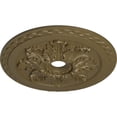 thumbnail image 3 of Ekena Millwork 23 5/8"OD x 3"ID x 2"P Bordeaux Deluxe Ceiling Medallion (Fits Canopies up to 4"), Hand-Painted Mississippi Mud, 3 of 6