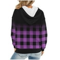 thumbnail image 2 of Clearance！Womens Hoodies Gradient Pullover Sweatshirt Hooded Sweater Top Clearance Long Sleeve Casual Pullover Sweatshirts Fall Winter Plush Fleece Hoodie Jacket Workout Active Tops, 2 of 6