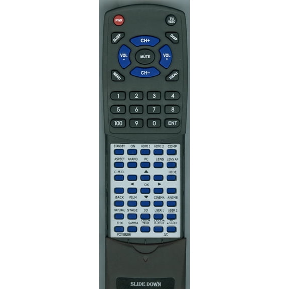 Replacement Remote for JVC PC010682899, RTPC010682899, RMMH12G, DLAX7, DLARS60U, DLARS50U, RM-MH12G