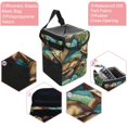 thumbnail image 2 of Turtle Foldable Car Trash Bin with Lid, Leak-Proof Mini Trash Can for Car with Hanging Storage Bag, 2 of 6