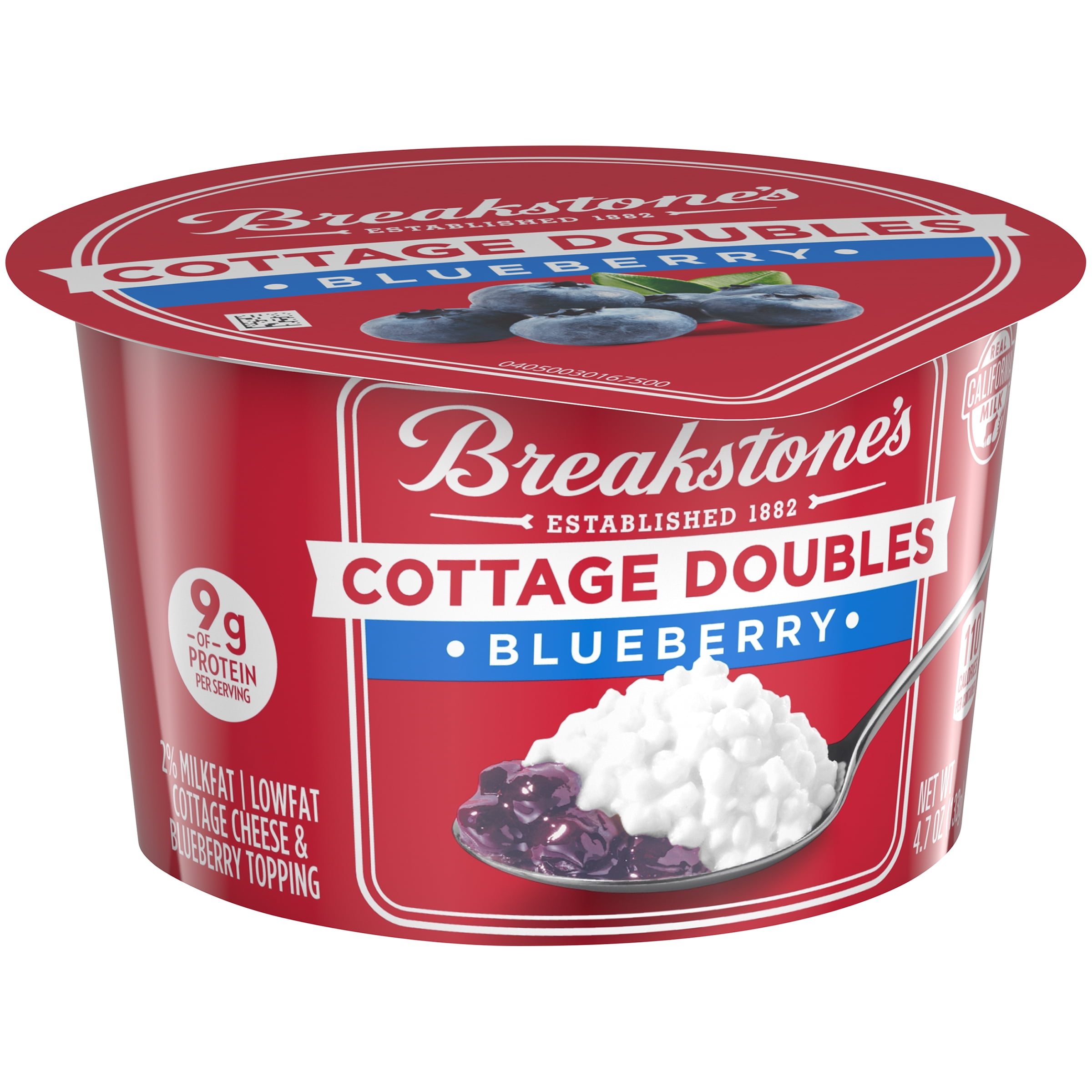 Breakstone's Cottage Doubles Blueberry Cottage Cheese, 4.7 oz Cup