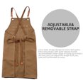 thumbnail image 2 of Aggxpf Chef Apron for Men Women with Large Pockets, Adjustable Cross Back Apron, Durable Cotton Large Apron for Cooking, Grilling, Gardening, 2 of 5