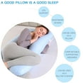 thumbnail image 5 of Topchances Pregnancy Pillow Maternity Belly Contoured Body with Cotton Cover Blue, 5 of 8