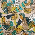 thumbnail image 1 of oneOone Georgette Viscose Dark Beige Fabric Leaves Sewing Fabric By The Yard Printed Diy Clothing Sewing Supplies 42 Inch Wide, 1 of 1