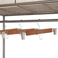 thumbnail image 6 of (5 pack) Better Homes & Gardens Walnut Finish Solid Wood Pant & Skirt Hangers, 36 Pack, 6 of 8