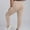 Beige, variant on Aueoeo Women No Front Seam Workout Leggings High Waisted Compression Yoga Pants with Abdominal Control with Pockets