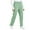 Light Green-1117BB, variant on Fabrcox Scrub Pants for Women - Straight-Leg Cargo Pants with 3 Pockets, Elastic Band Scrub Pants ,Black XXL