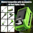 thumbnail image 3 of 2Pack 6000mAh 40V 29472 Replacement Battery 6.0Ah and 29482 Charger Compatible with GreenWorks 40V GMAX Power Tools 29252 20202 22262 25312 25322 20642 22272 27062 G-MAX Lawn Mower Tool, 3 of 11