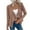 Khaki, variant on ZVNAΖH Womens Long Sleeve Blazer Open Front Cardigan Jacket with Zipper Pocket Stretch Slim Fit Shawl Collar Outerwear