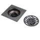 thumbnail image 1 of Square Shower Drain Stainless Steel With Removable Round Pattern Cover Rotating, 1 of 5