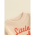thumbnail image 4 of Toddler Baby Boy Girl Halloween Outfits Little Pumpkin Sweater Warm Knitted Long Sleeve Pullover Sweaters Tops Infant Fall Winter Knitwear, 4 of 7