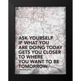 thumbnail image 2 of Grey, Jace 12x14 Black Modern Framed Museum Art Print Titled - Ask Your Self, 2 of 5