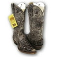 thumbnail image 2 of CORRAL Men's Tabac Chocolate Caiman Inlay Snip Toe Cowboy Boots A1236 (9 D(M) US), 2 of 8