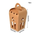 thumbnail image 2 of Candy Gift Box Small Hand Held Hollow House Design Paper for Ramadan 10 PCs Pack, 2 of 7