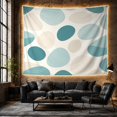 thumbnail image 6 of Abstract Shapes Across a White Background, Serene Minimalist for Art Lovers, Modern Wall Art, Housewarming Gift, Tapestry Wall Hanging for Bedroom and Living Room, 6 of 7