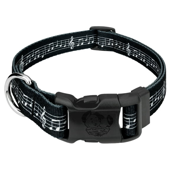 Deluxe Sheet Music Dog Collar - Made in the U.S.A
