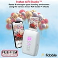thumbnail image 5 of Fujifilm Instax Mini Link 3 Smartphone Printer – Clay White Bundle with a Protective Case, Twin Pack Instant Film (20 Sheets), Hanging Photo Frames, and Premium Microfiber Cleaning Cloth, 5 of 7
