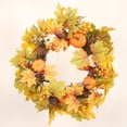 thumbnail image 2 of Corona de Otoño Zulema 7 Pulgadas de Calabaza y Hoja de Arce 45 cm, 2 of 7