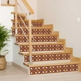 thumbnail image 4 of Mi Alma Removable Vinyl Retro Red Orange Backsplash Tile Stickers, 24pcs, 4 of 10