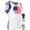 Patriot / Usa Flag, variant on Exxact Sports Youth Baseball Chest Protector, Sternum Chest Guard, Baseball Chest Protector Youth Softball Chest Protector Girls Youth (White, YXS)