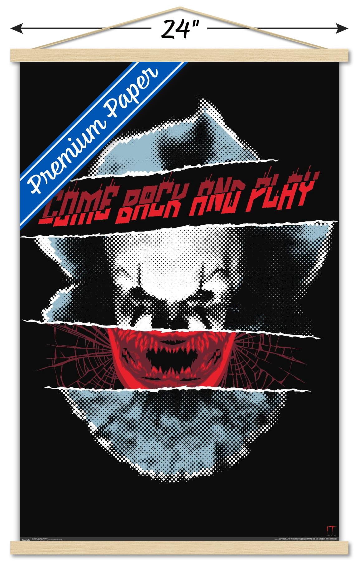 IT: Chapter 2 - Play Wall Poster with Wooden Magnetic Frame, 22.375" x 34"