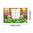 thumbnail image 4 of Easter Photo Prop Background Cloth With Egg And Bunny Designs For Indoor Outdoor Party Decorations And Photography, 4 of 5