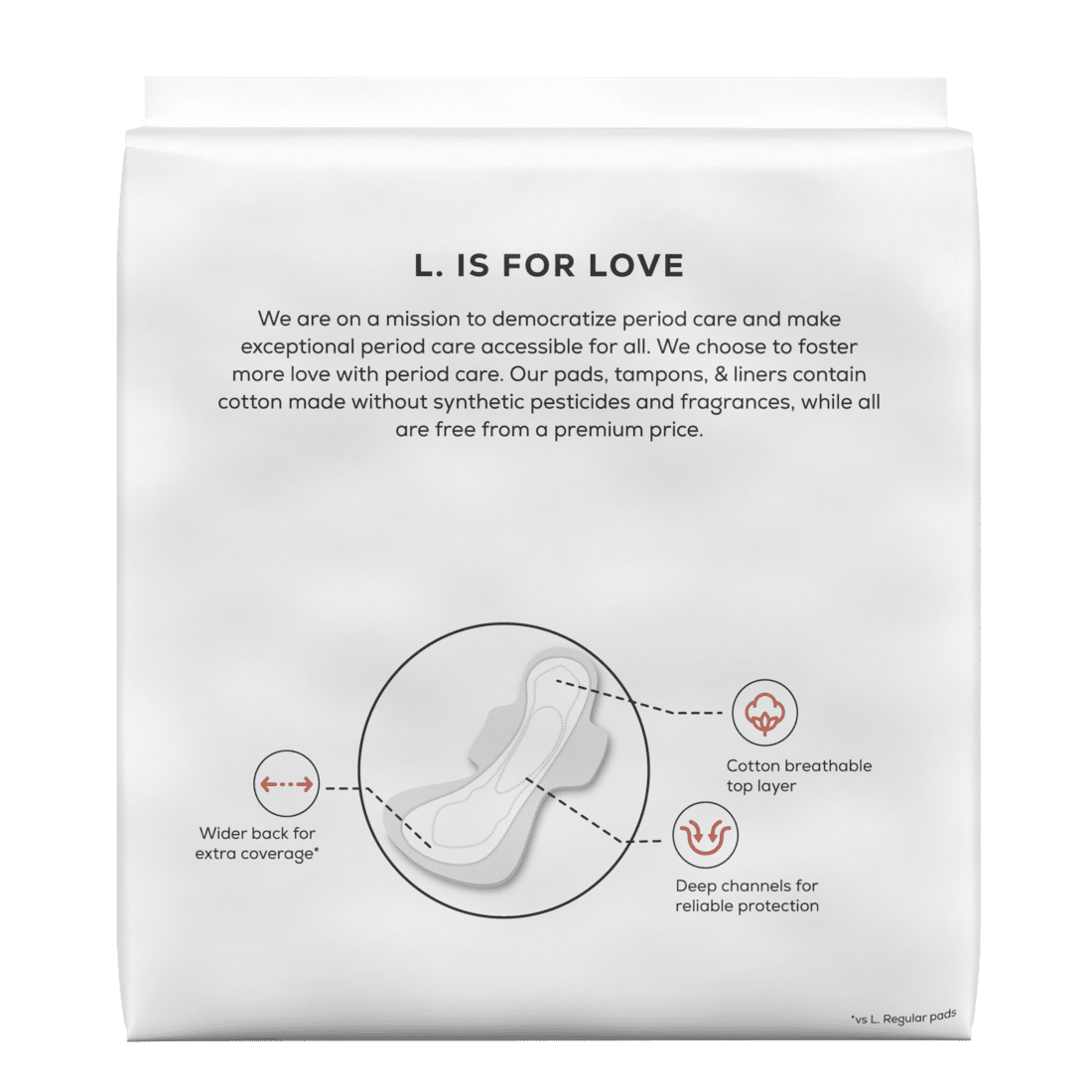 L. Chlorine Free Maxi Extra Long Overnight Pads with Wings, 20 Count (2 Pack)