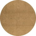 thumbnail image 1 of Ahgly Company Indoor Round Oriental Brown Industrial Area Rugs, 3' Round, 1 of 4