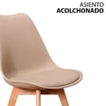 thumbnail image 2 of Sillas Tulip tipo Eames Mirel Set de 4 Piezas Moka, 2 of 5
