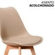 thumbnail image 2 of Sillas Tulip tipo Eames Mirel Set de 4 Piezas Moka, 2 of 5