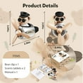 thumbnail image 5 of Pilot Car Air Fresheners - Little Bear Airplane Cars Diffuser Rotating Propeller, Air Outlet Vent Fresheners, Cute Air Freshener with 2 Packs Replacement Tablets Creative Car Perfume, 5 of 12