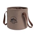 thumbnail image 1 of Cubo Plegable Cubo plegable de 10/20 l, lavabo portátil para acampar que ahorra espacio (10 l de café) Ehuebsd Libre de BPA, 1 of 8