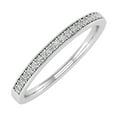 thumbnail image 1 of 1/10 Carat Diamond Wedding Band Ring in 10K White Gold (Ring Size 5), 1 of 6