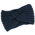 thumbnail image 1 of Bandeau Croisé Tricoté Automne Hiver pour Femmes, Bandeau de Sport Extensible et Chaud, 1 of 9